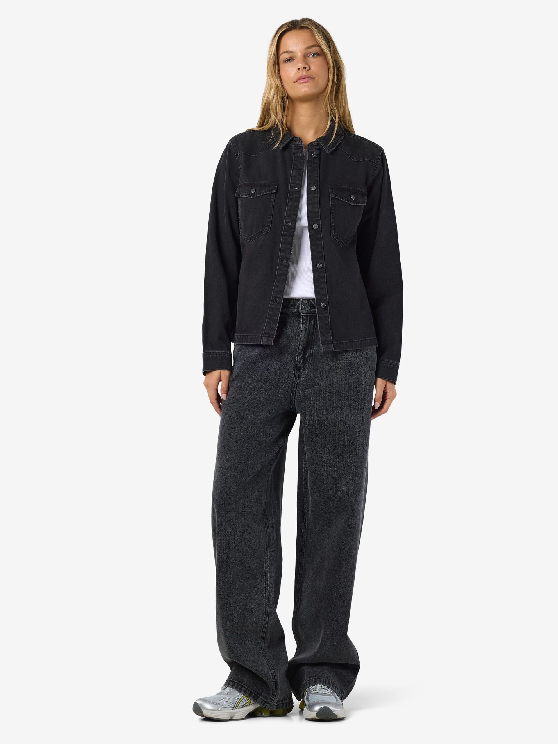Carousel image - DENIM SHIRT, Black Denim | 8