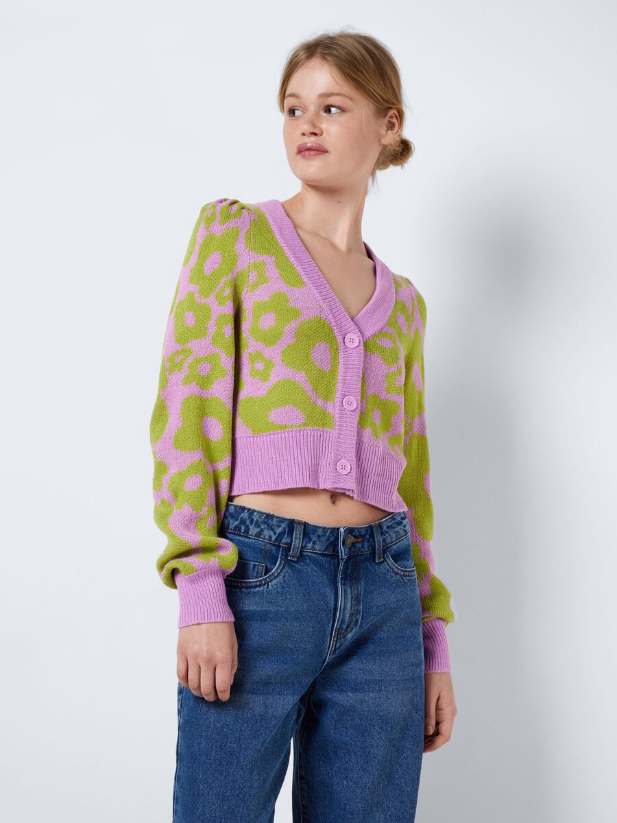 Noisy May MULTICOLORE CARDIGAN EN MAILLE, Orchid, highres - 27024240_Orchid_1015185_003.jpg