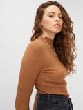 Noisy May HIGH NECK KNITTED PULLOVER, Toasted Coconut, highres - 27012785_ToastedCoconut_003.jpg