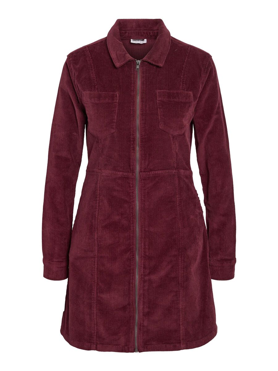 Carousel image - CORDUROY MINI DRESS, Windsor Wine | 2