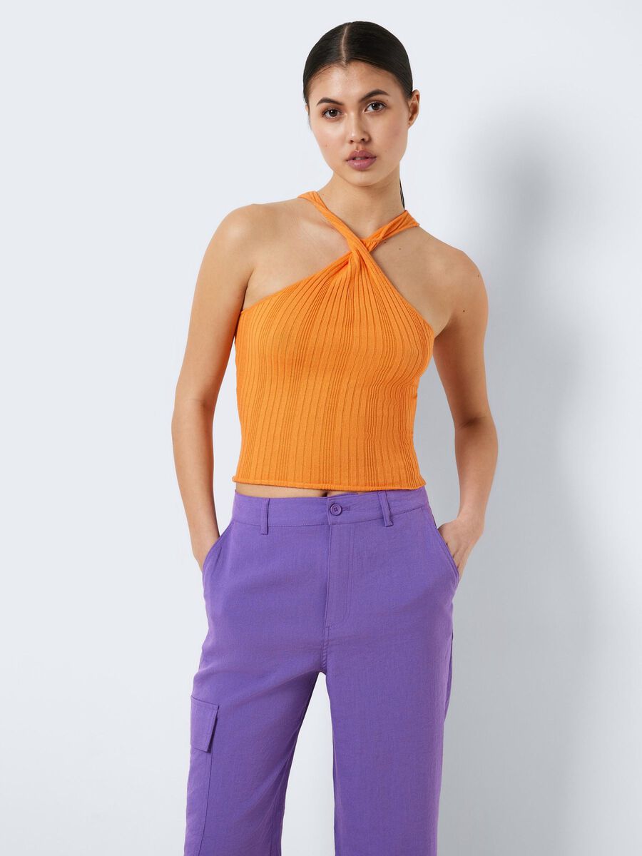 Noisy May KNITTED HALTER NECK TOP, Oriole, highres - 27025520_Oriole_007.jpg