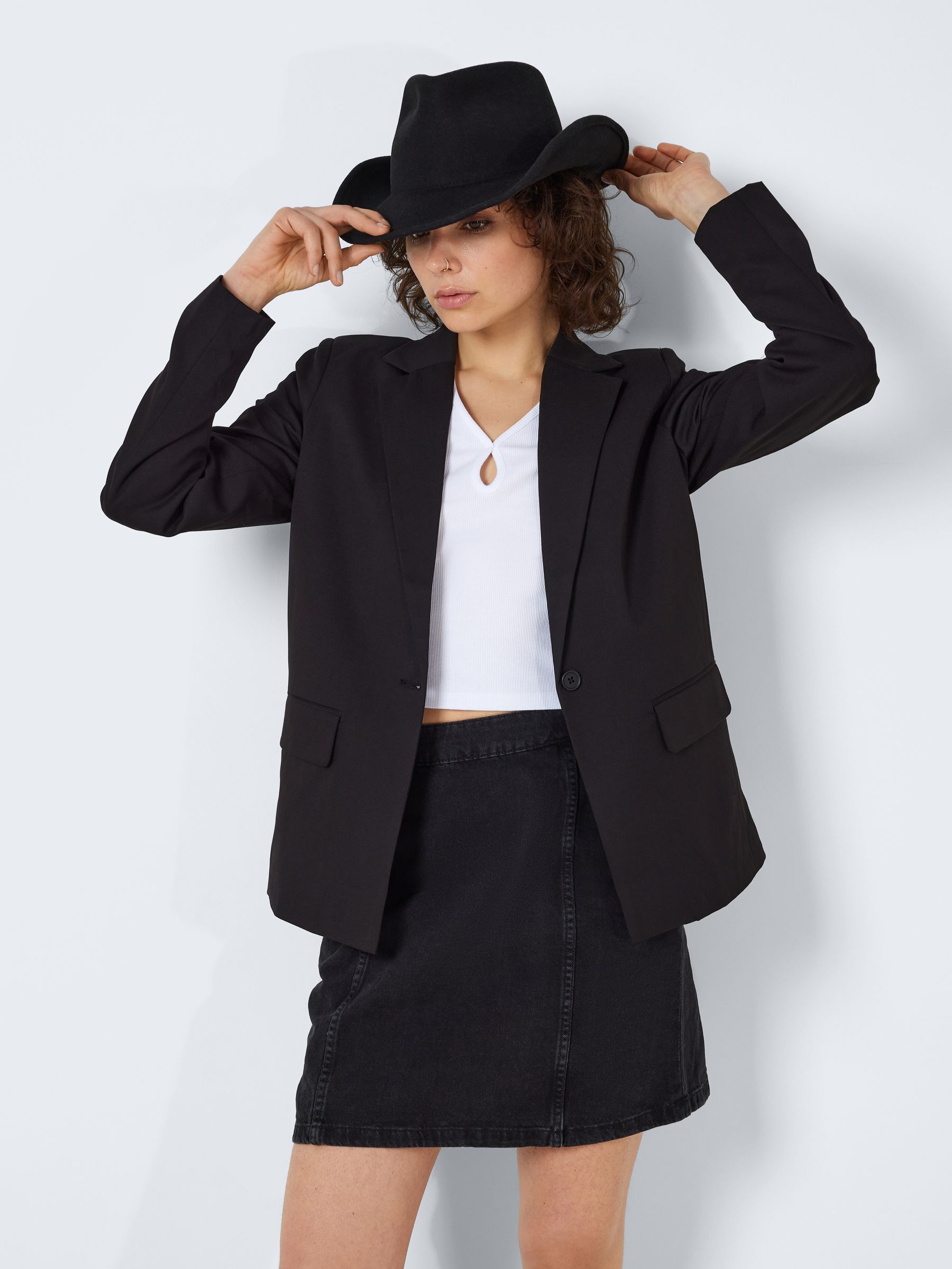 SINGLE BREASTED BLAZER Black NOISY MAY