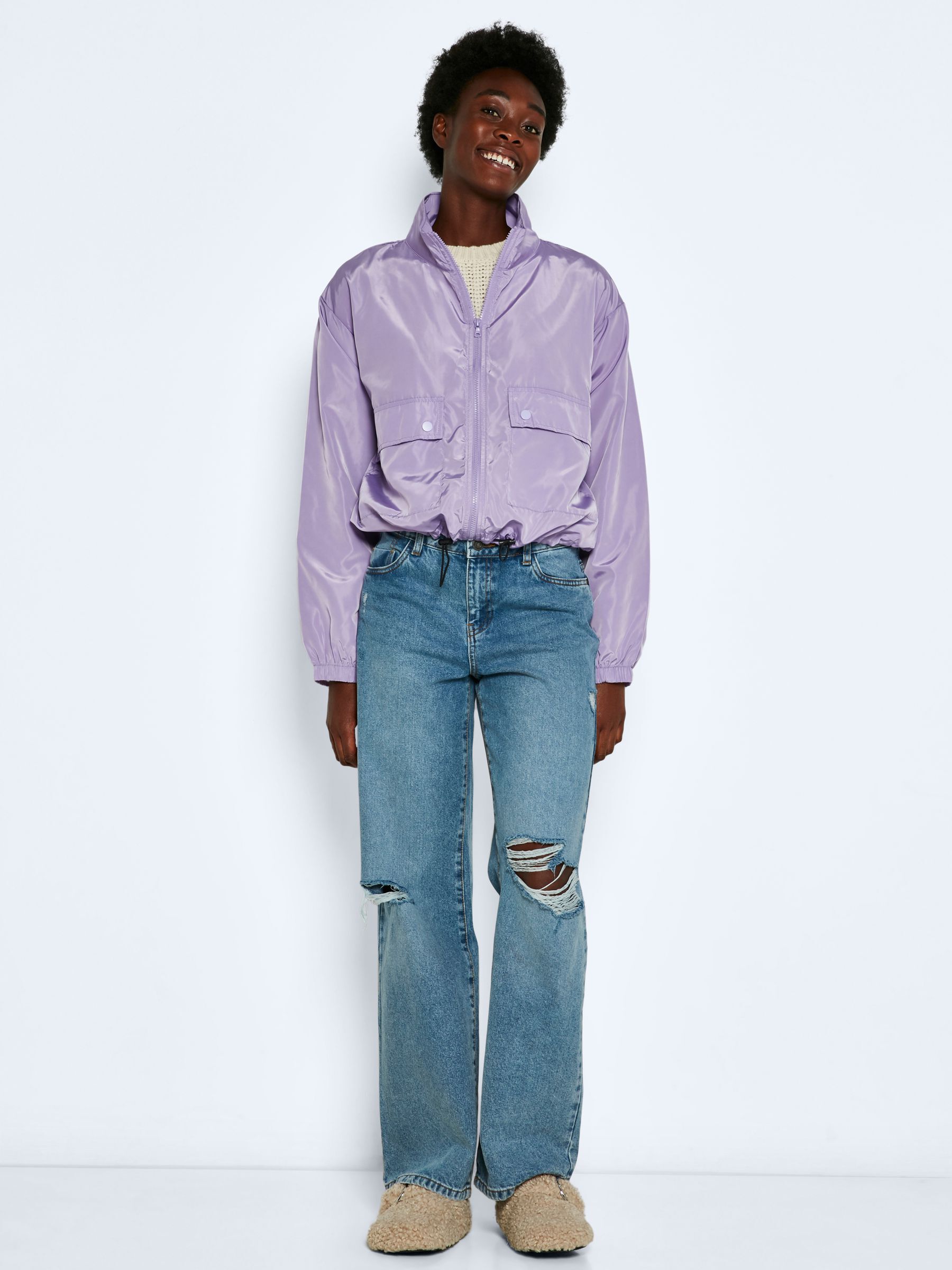 SHORT JACKET Purple NOISY MAY
