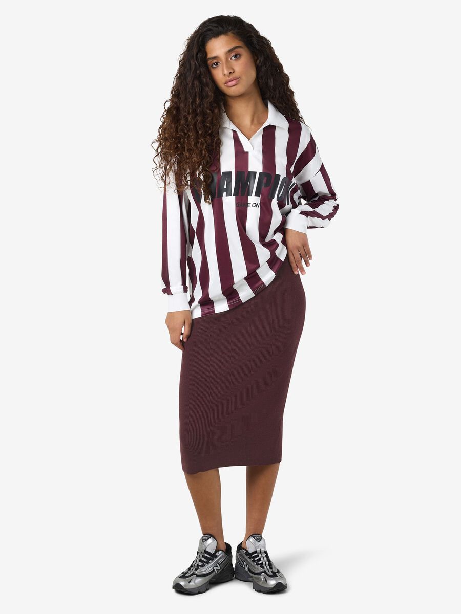 Product carousel image - KNITTED MIDI SKIRT, Winetasting | 2