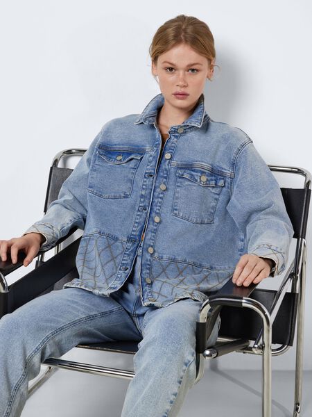 Noisy May GESTEPPTES JEANSHEMD, Medium Blue Denim, highres - 27023608_MediumBlueDenim_007.jpg