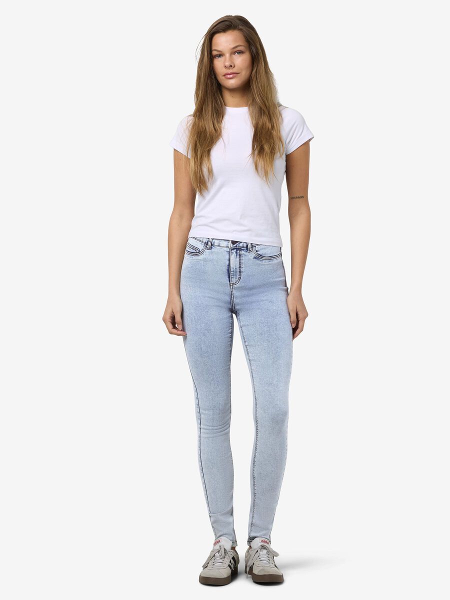 Carousel image - NMCALLIE SKINNY FIT JEANS, Light Blue Denim | 4
