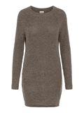 Product image thumbnail - SHORT KNITTED DRESS, Morel | 1