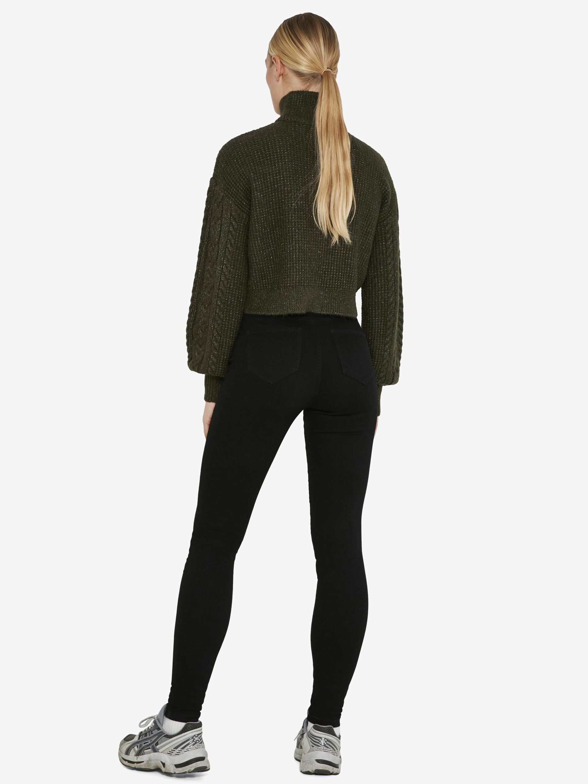 Carousel image - NMCALLIE SKINNY FIT JEANS, Black Denim | 4