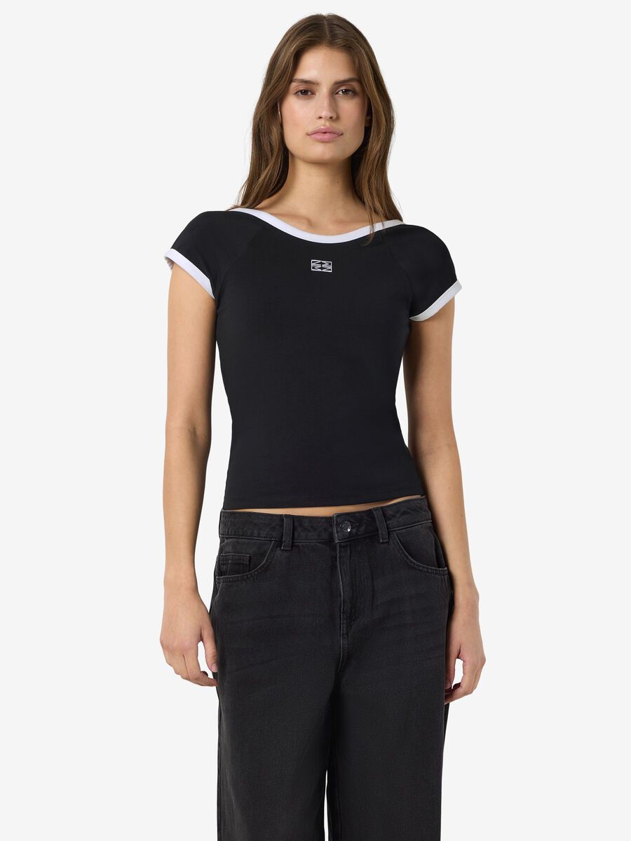 Carousel image - CROP TOP, Black | 1