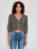 Noisy May CROPPED KNITTED CARDIGAN, Taupe Gray, highres - 27016823_TaupeGray_003.jpg