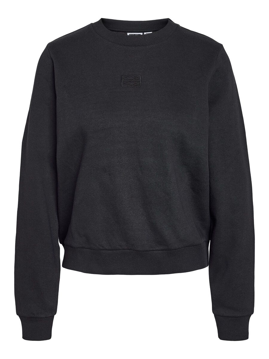 Carousel image - EMBROIDERED SWEATSHIRT, Black | 2