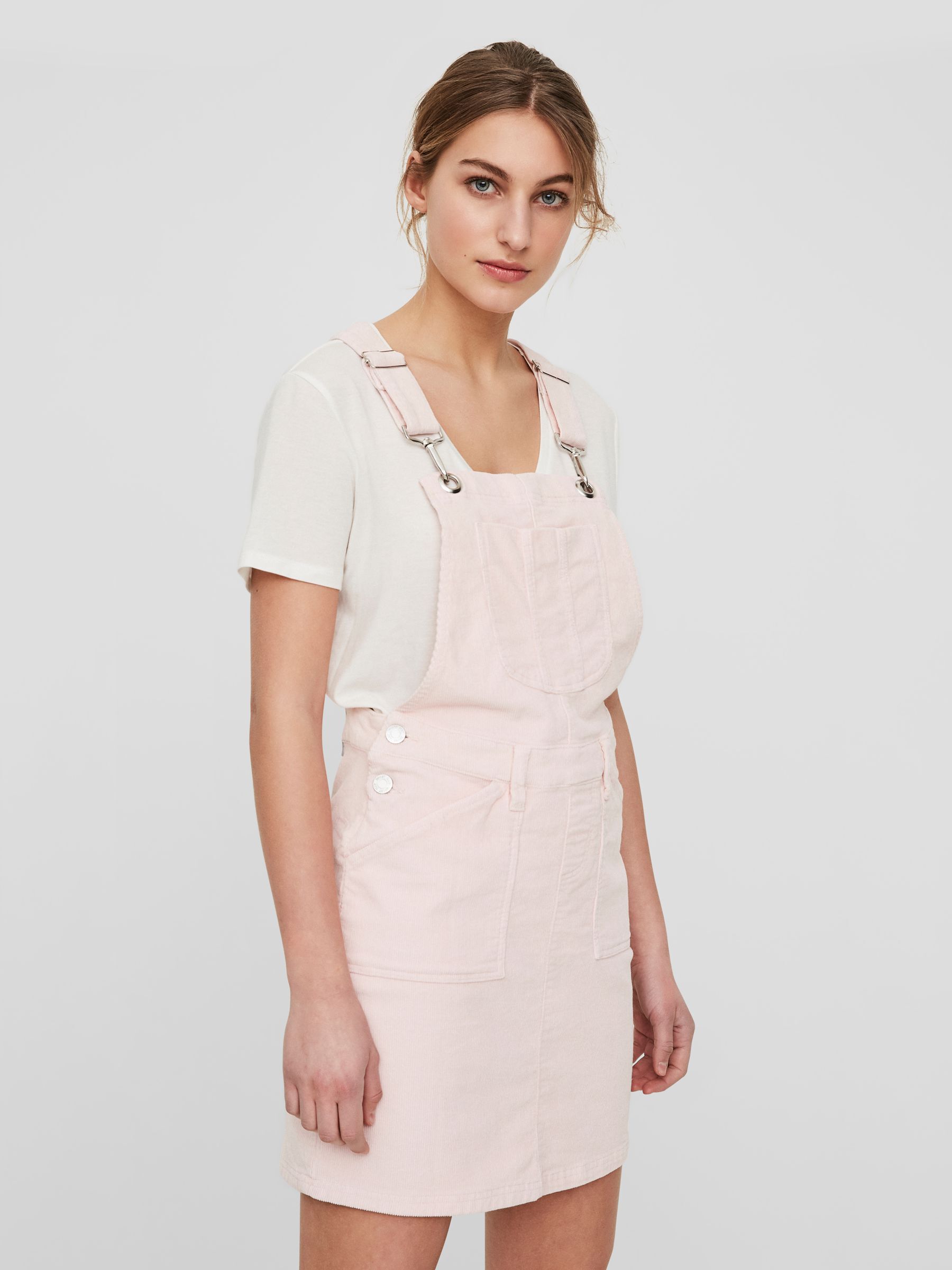 Pink top dungaree skirt