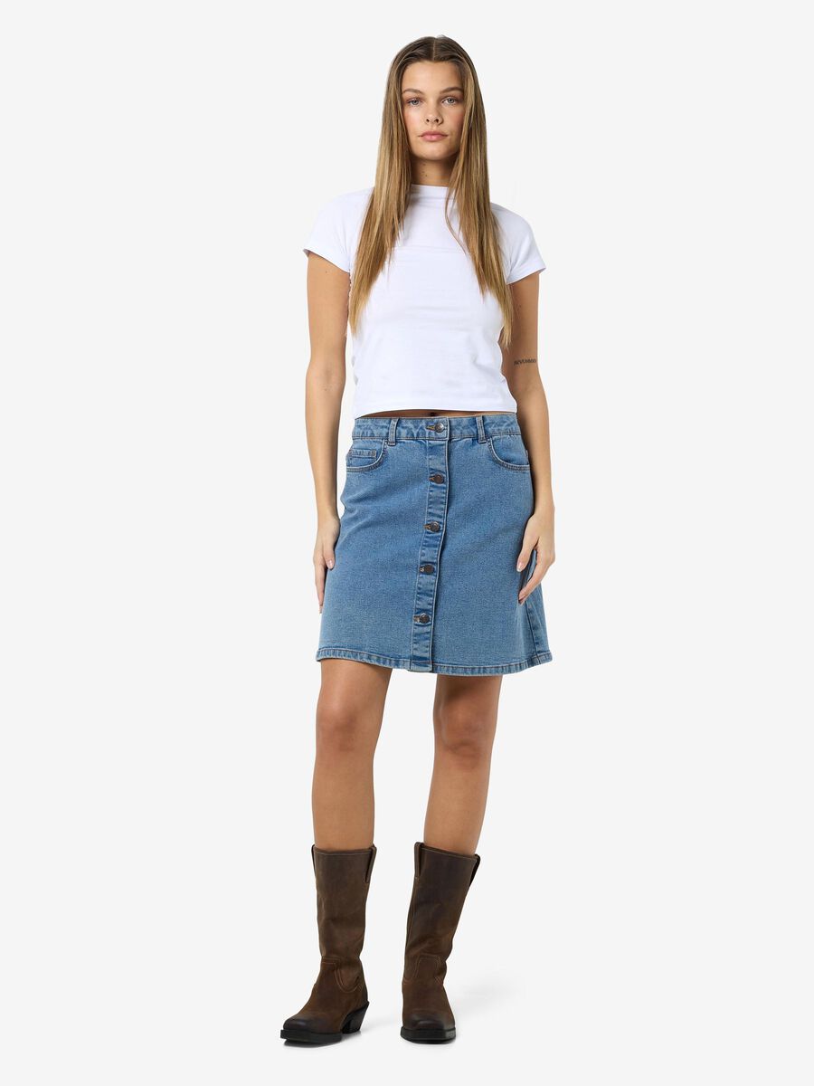 Noisy May NMRONNIE A-LINE SKIRT, Light Blue Denim, highres - 27032521_LightBlueDenim_004.jpg