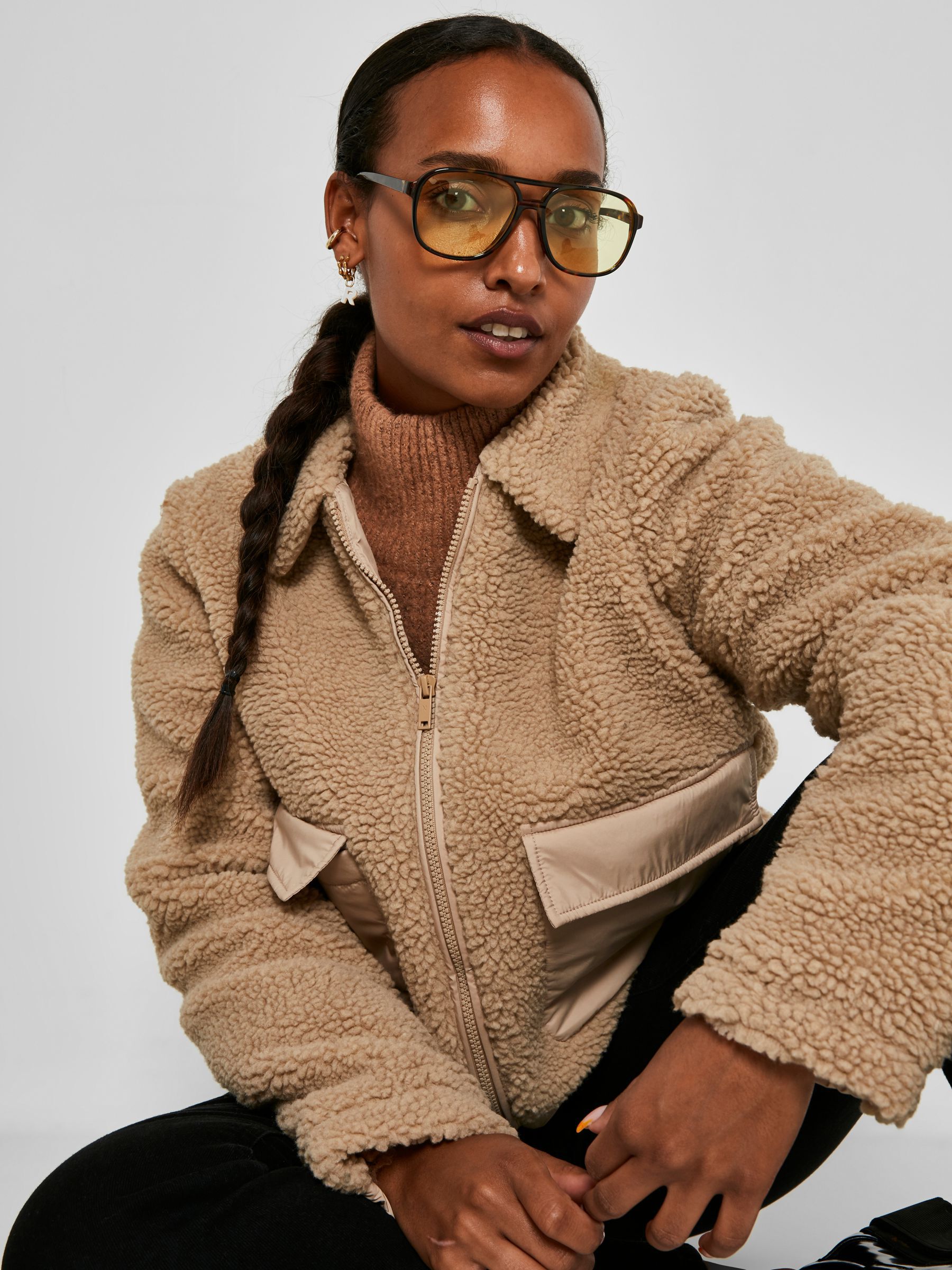 Noisy may draw store cord teddy coat