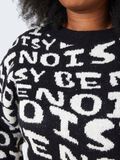Noisy May CURVE LOGO KNITTED PULLOVER, Black, highres - 27025537_Black_1030229_006.jpg