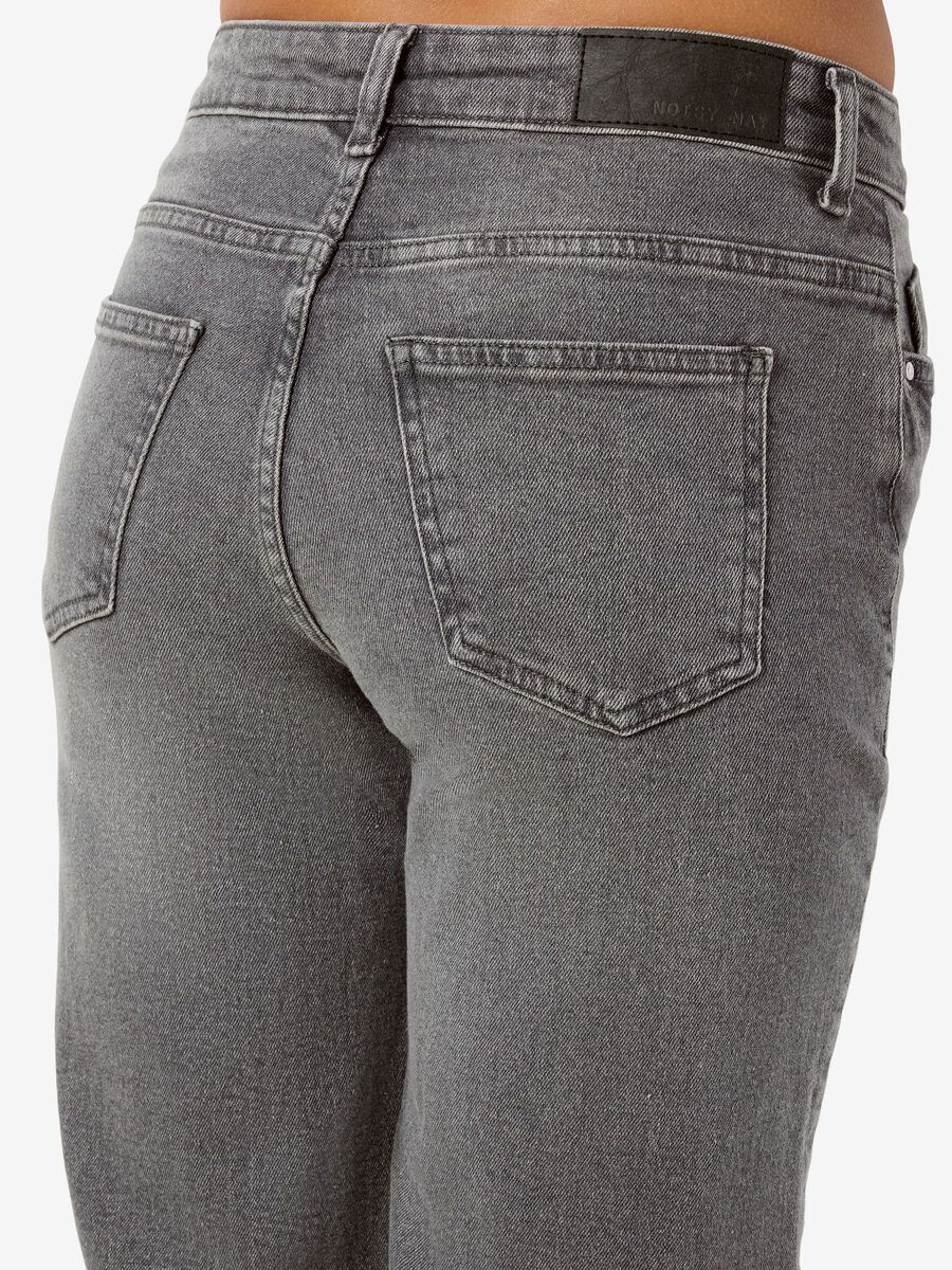 Product carousel image - NMYOLANDA STRAIGHT FIT JEANS, Dark Grey Denim | 2