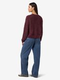Product image thumbnail - FLUFFY KNITTED PULLOVER, Windsor Wine | 3