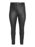 Noisy May CURVE COATED TROUSERS, Black, highres - 27014925_Black_001.jpg