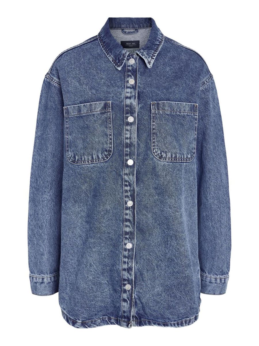 Noisy May LONG CHEMISE EN JEAN, Medium Blue Denim, highres - 27029309_MediumBlueDenim_001.jpg