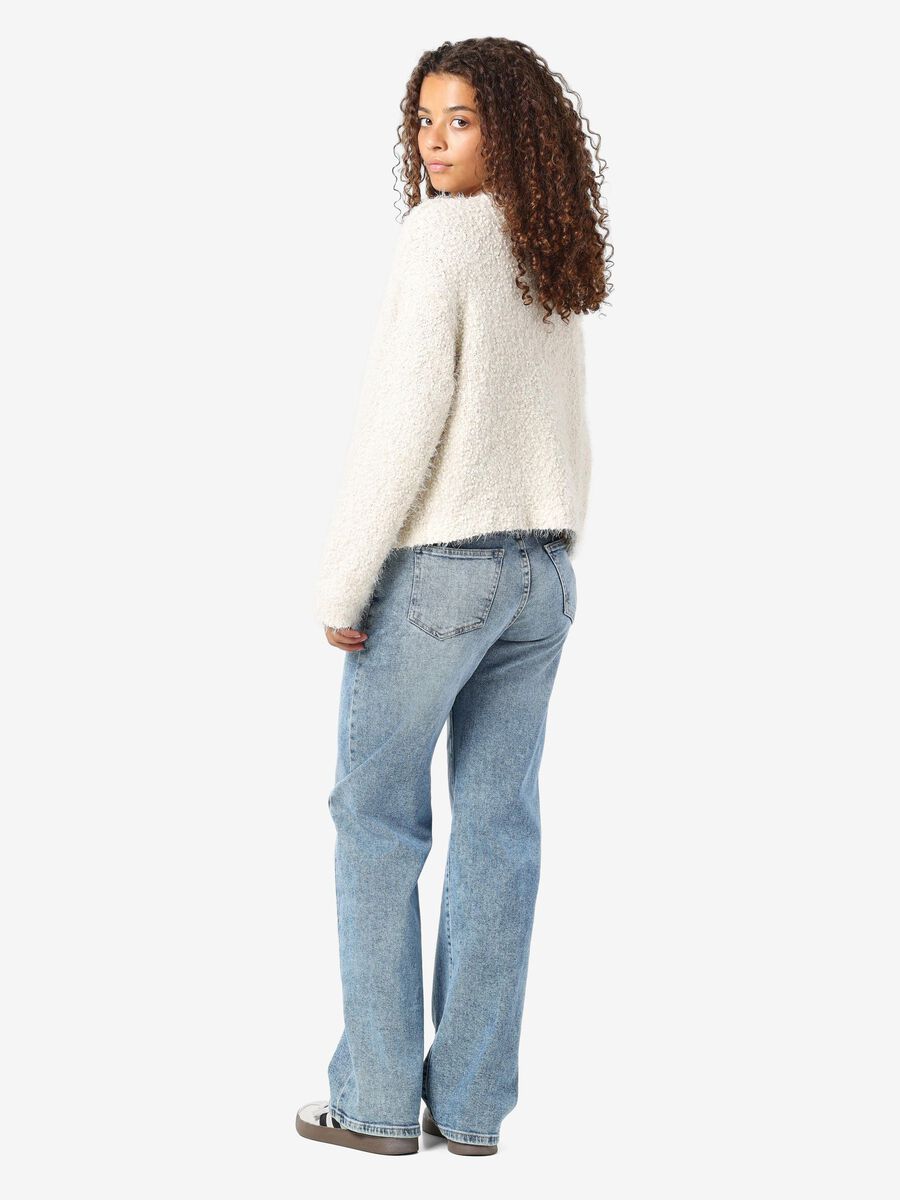 Carousel image - FLUFFY KNITTED PULLOVER, Eggnog | 3