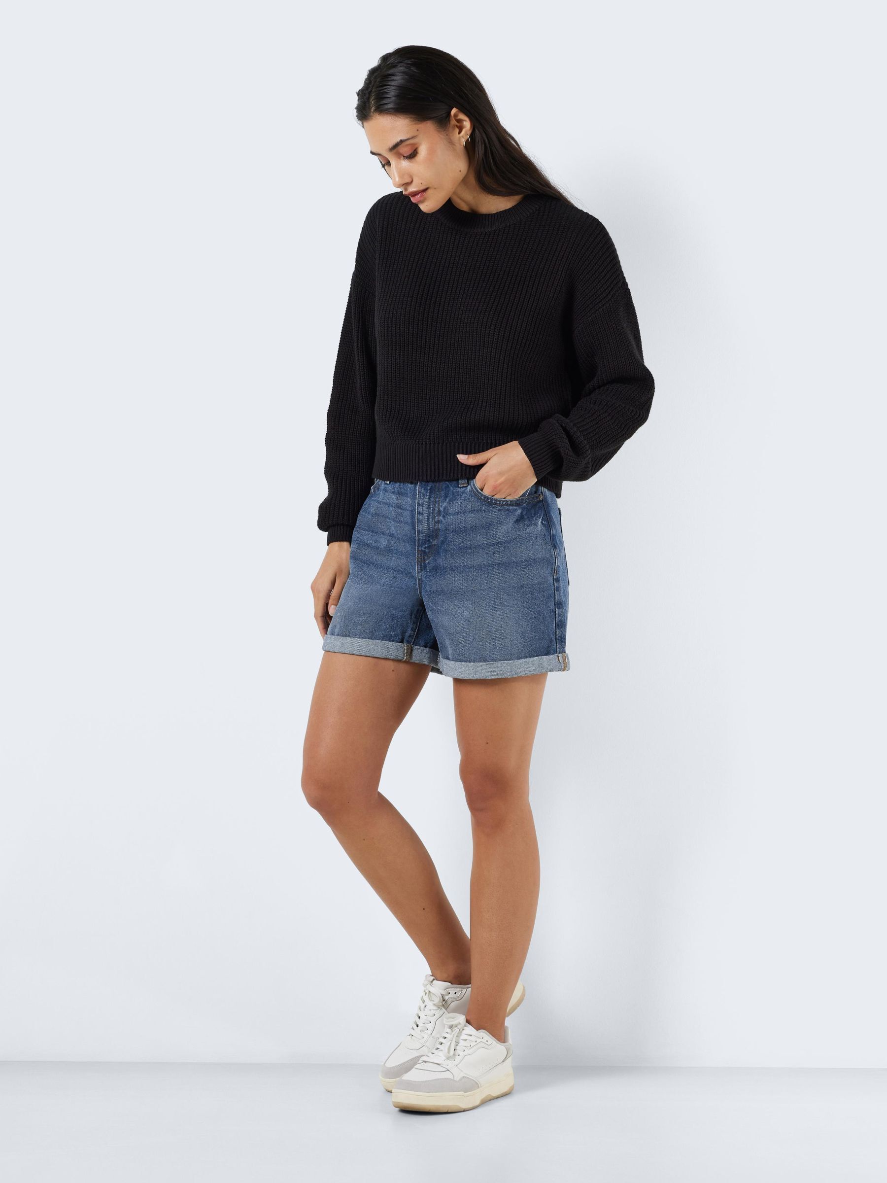 Denim shorts deals online