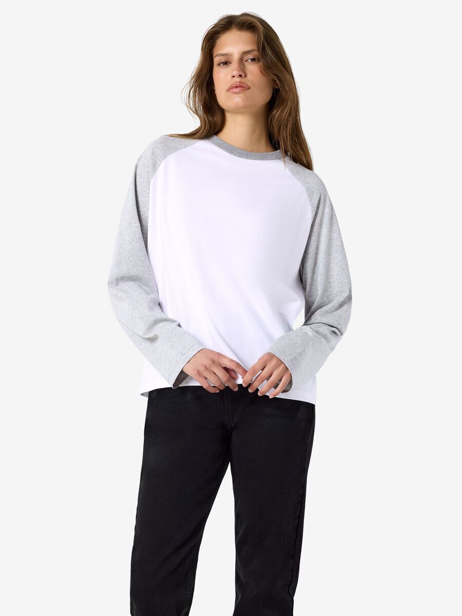 Product tile image NMEMBER  LONG SLEEVED TOP, Snow White 27039772_SnowWhite_1347189