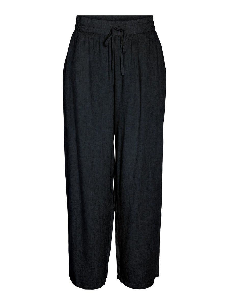 Noisy May LOOSE FIT TROUSERS, Black, highres - 27026323_Black_001.jpg
