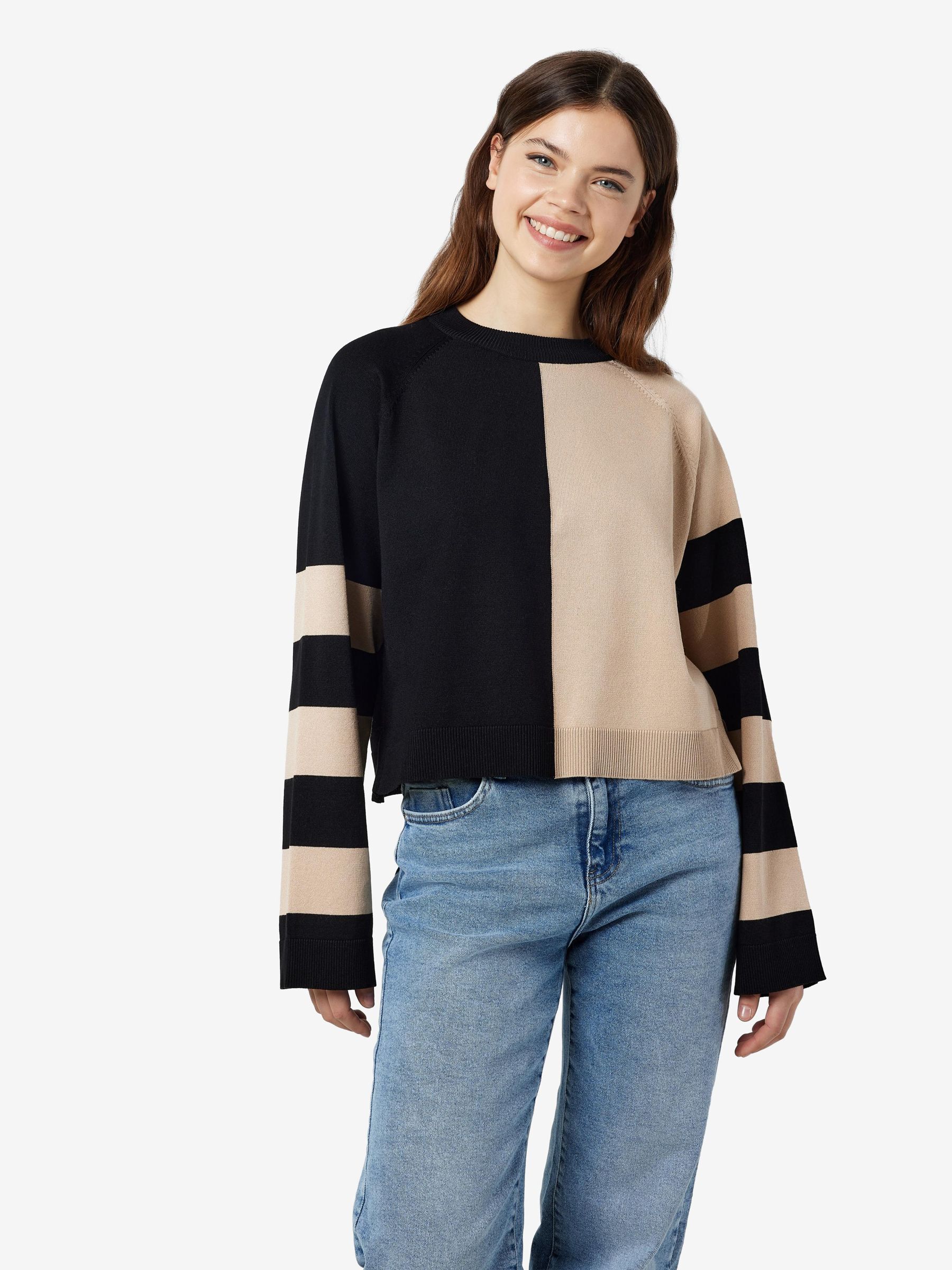 COLOUR BLOCKED PULLOVER White NOISY MAY