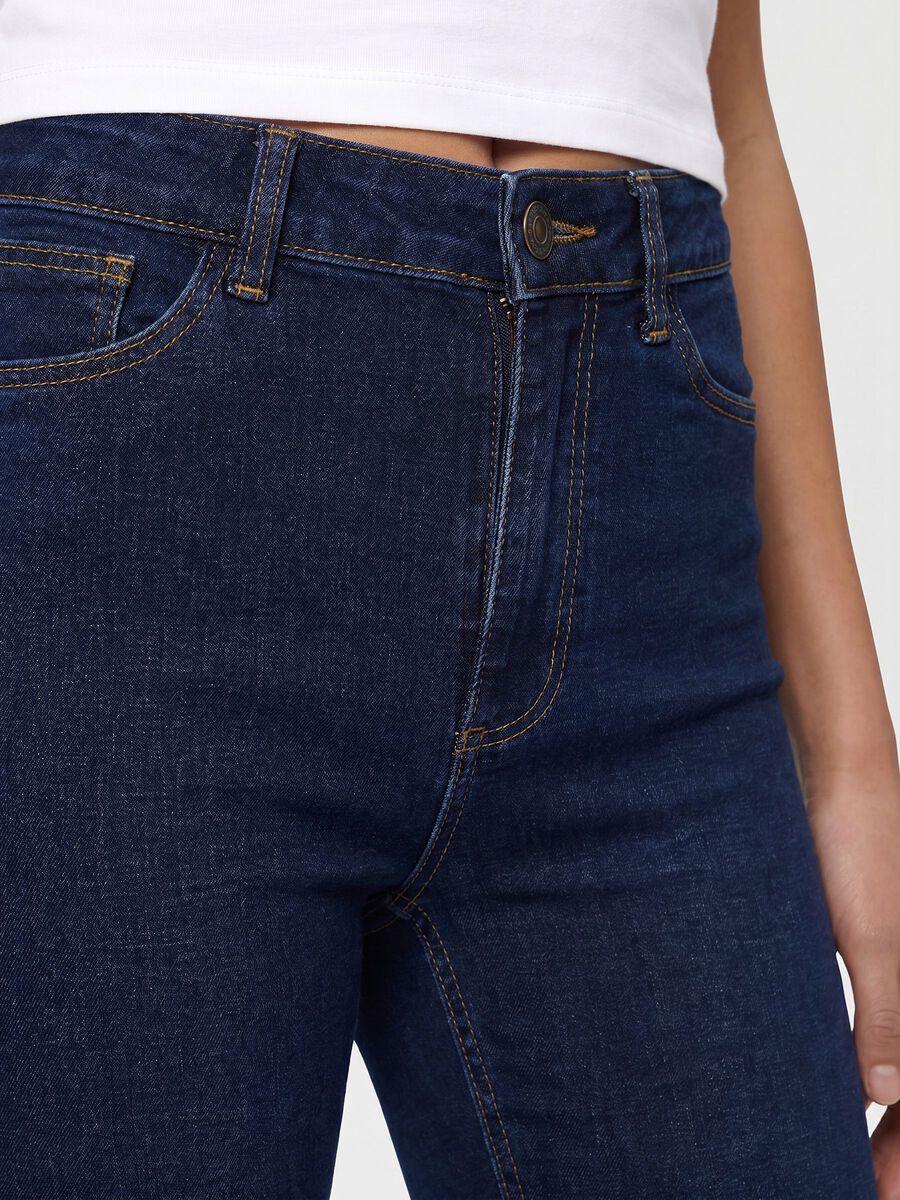 Carousel image - NMCALLIE JEANSY SKINNY FIT, Dark Blue Denim | 5