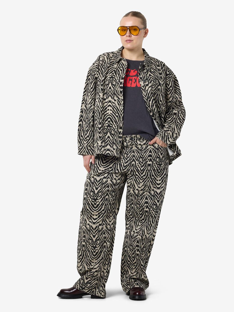 Noisy May NMMARLEY DENIM JACKET, Ecru, highres - 27035670_Ecru_004.jpg