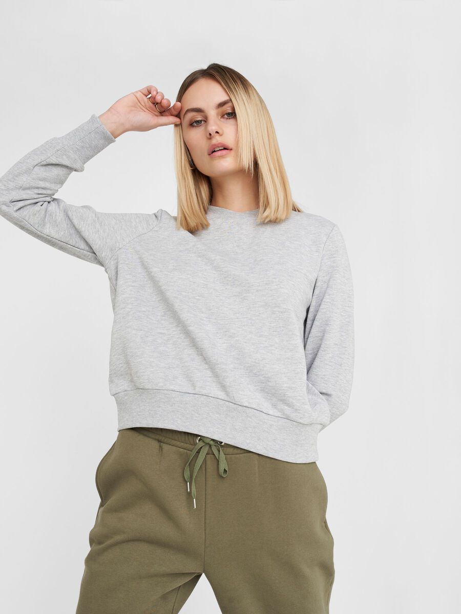 Noisy May HOGE HALS ZACHT SWEATSHIRT, Light Grey Melange, highres - 27015317_LightGreyMelange_007.jpg