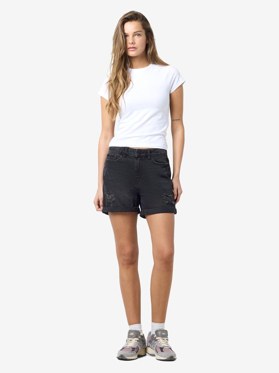 Noisy May NORMAL WAIST JEANSSHORTS, Black Denim, highres - 27010865_BlackDenim_004.jpg