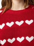 Product image thumbnail - HEART JUMPER, Racing Red | 5