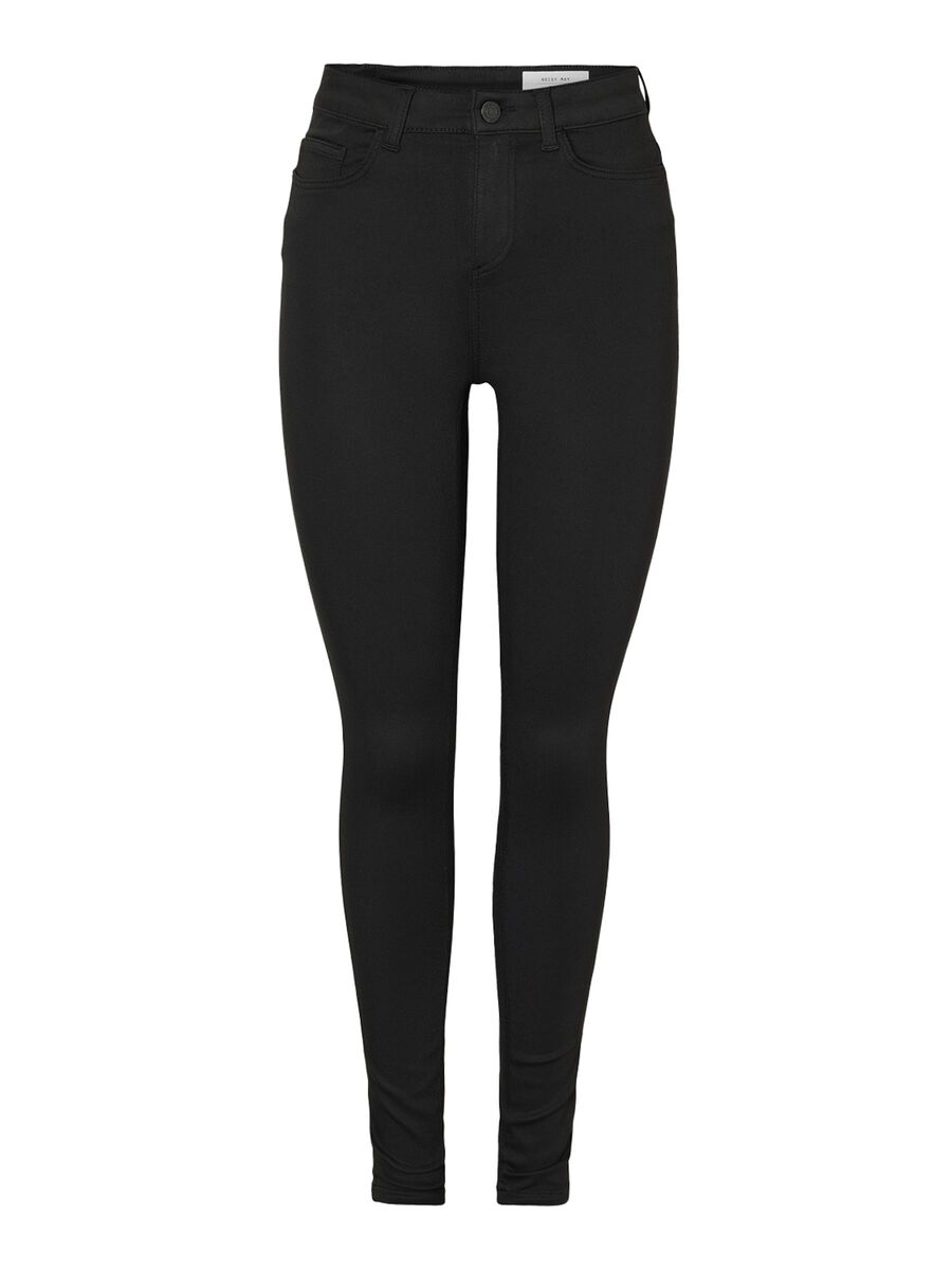 Carousel image - NMCALLIE SKINNY FIT JEANS, Black | 2
