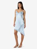 Product image thumbnail - SATIN SLIP DRESS, Cerulean | 4
