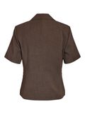Product image thumbnail - NMMONNA SHORT SLEEVES BLAZER, Chocolate Brown | 7