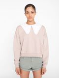 Noisy May COLLIER BRODERIE ANGLAISE SWEAT-SHIRT, Chateau Gray, highres - 27015046_ChateauGray_846378_003.jpg