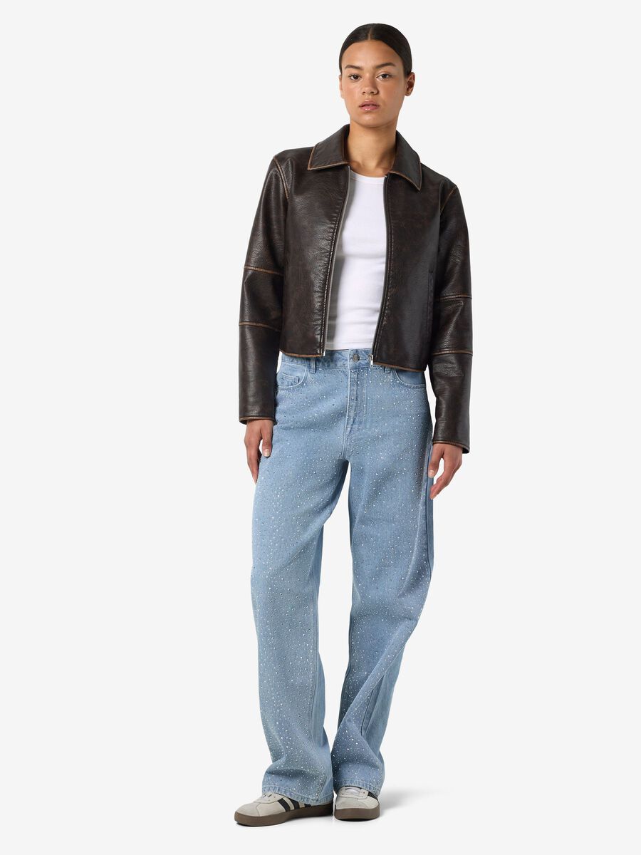 Carousel image - GIACCA IN SIMILPELLE, Demitasse | 3