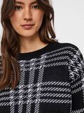 Noisy May CHEQUERED KNITTED PULLOVER, Black, highres - 27014423_Black_818134_006.jpg