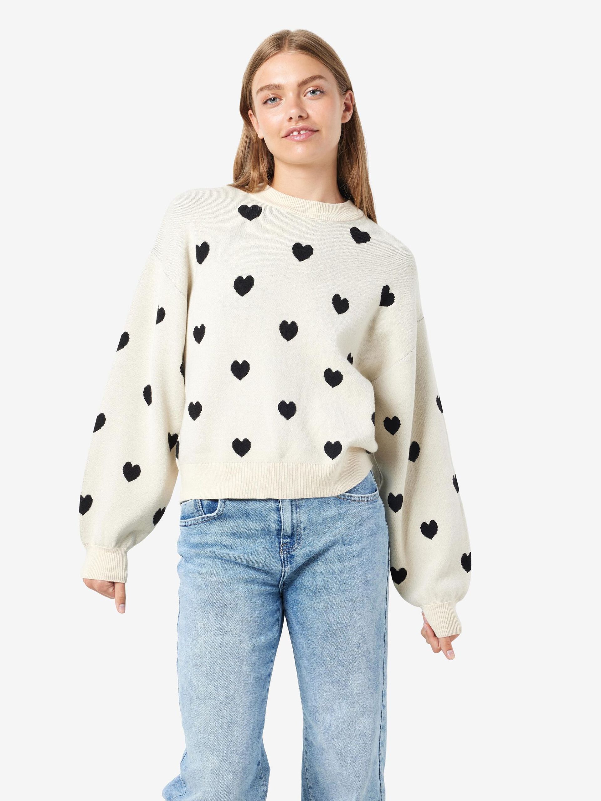 Carousel image - KNITTED PATTERN PULLOVER, Oatmeal | 6
