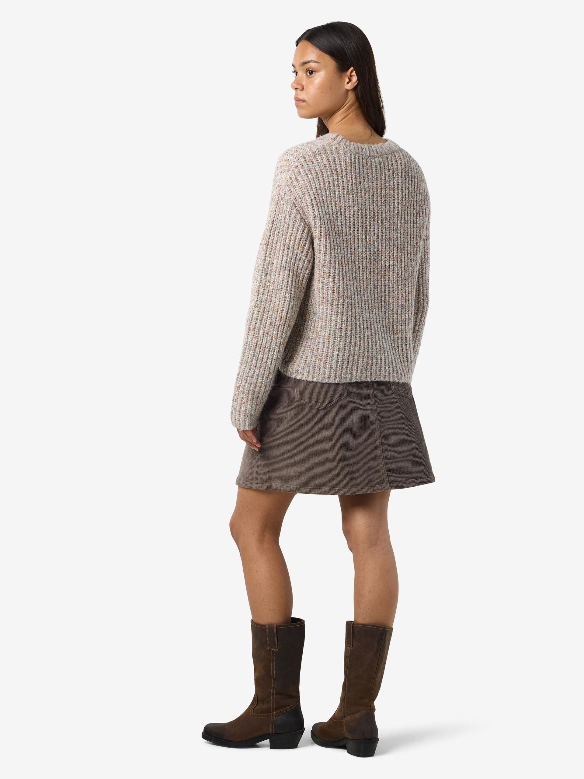 Carousel image - GEBREID JUMPER, Light Grey Melange | 3