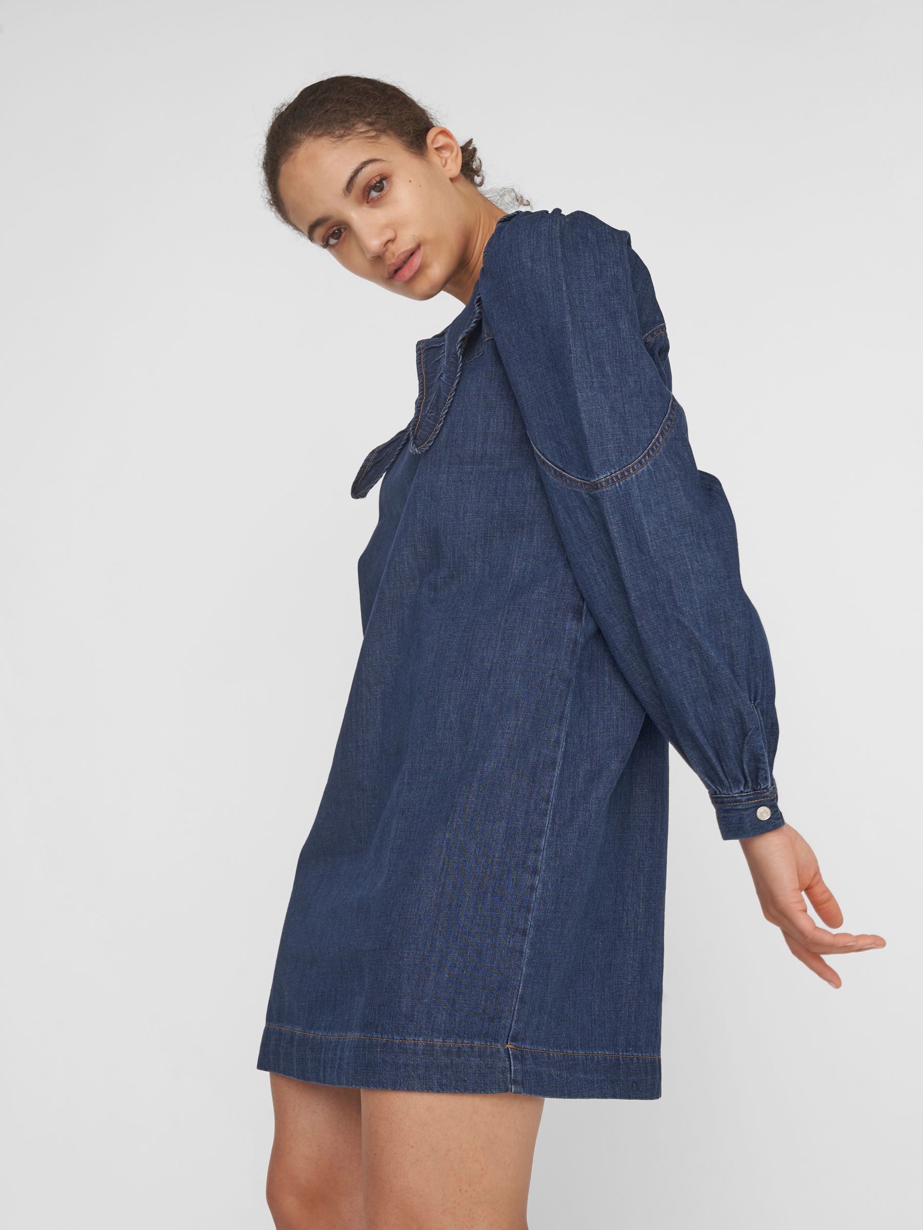 DENIM KRAAG JURK