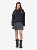 Product image thumbnail - KNITTED MINI SKIRT, Medium Grey Melange | 4