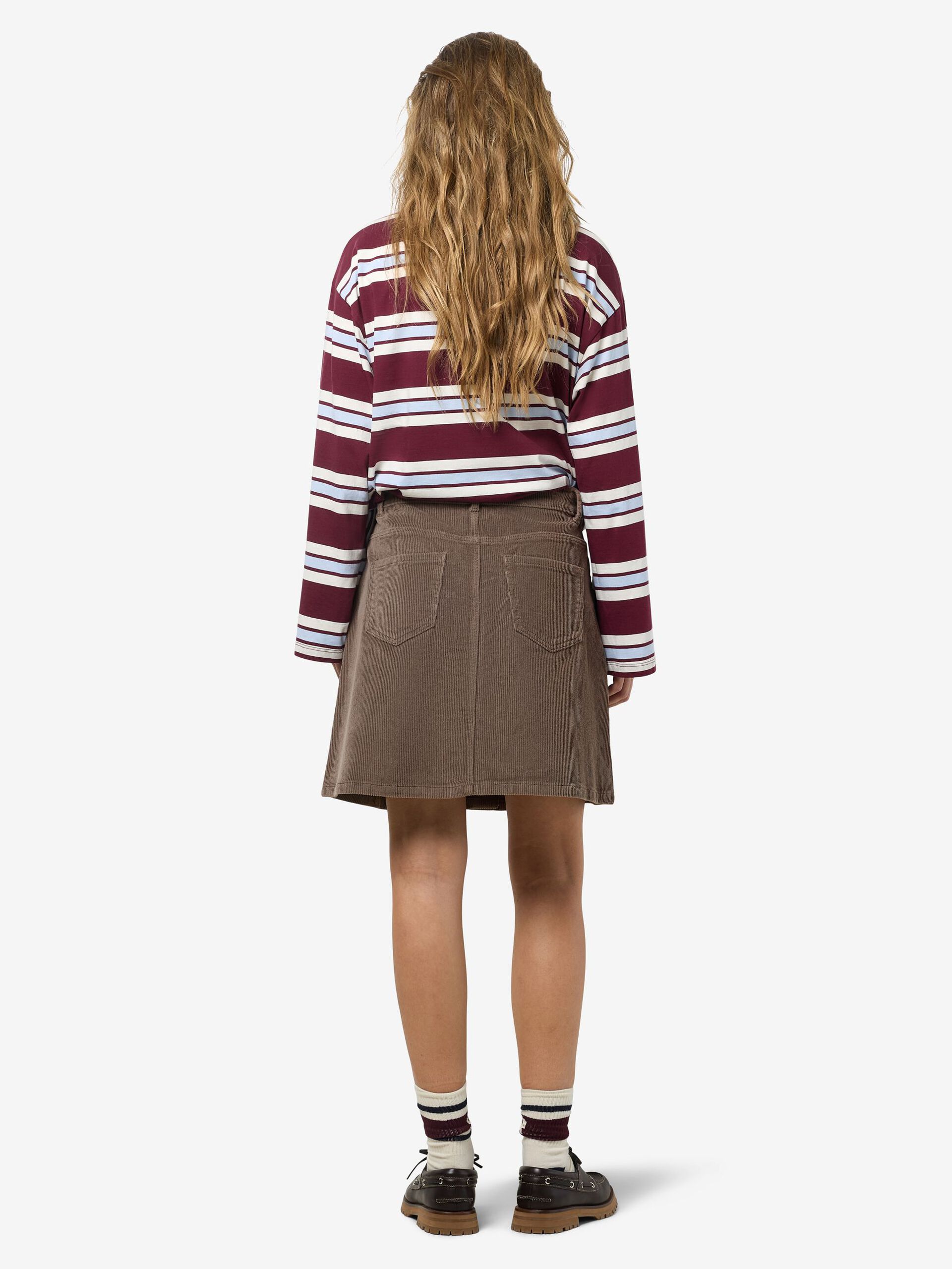 Carousel image - CORDUROY MINI SKIRT, Morel | 3