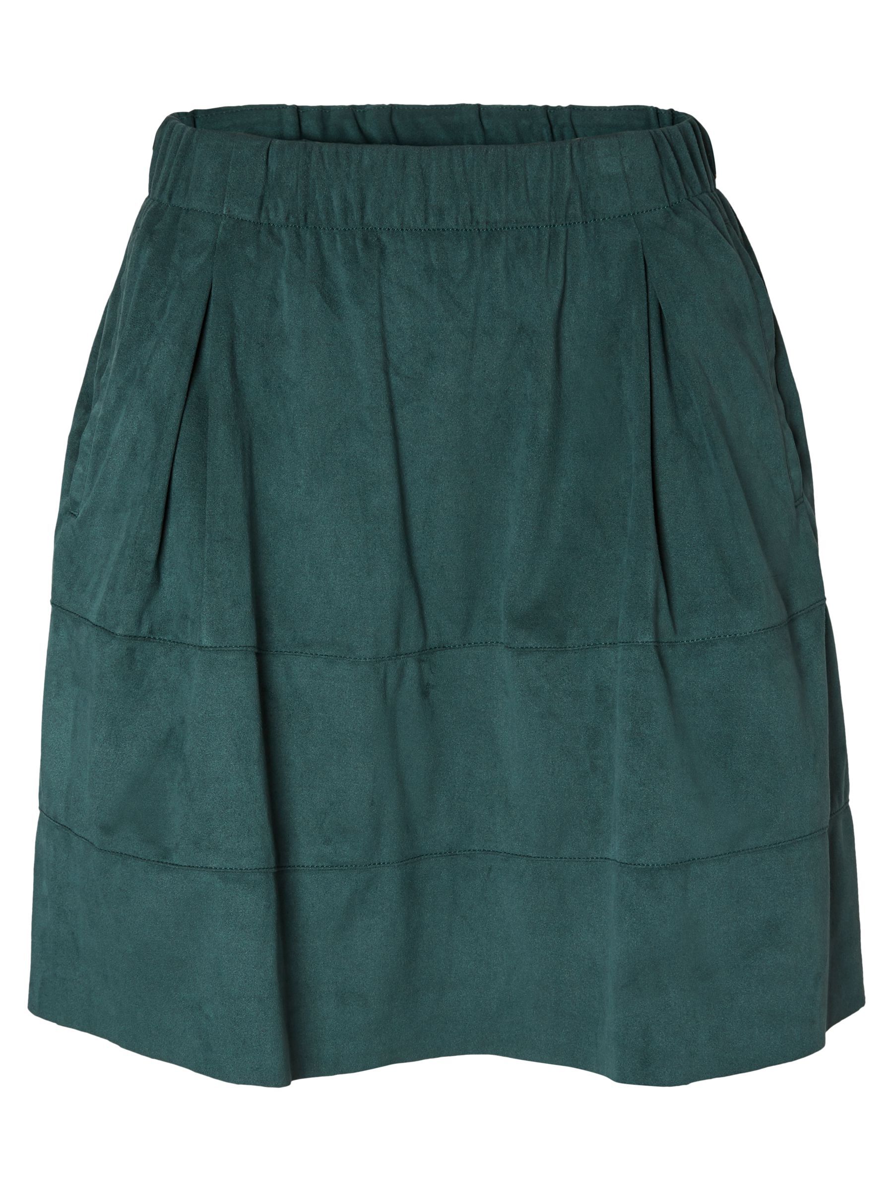 FAUX SUEDE SKIRT Green NOISY MAY