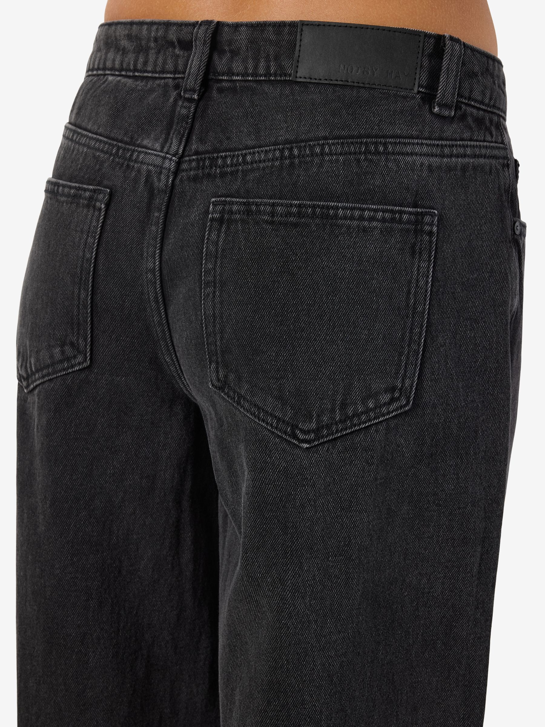 NOREMID WIDE RIGID DENIM PANTS – BLACK NMKETTIE WIDE FIT JEANS | Black | NOISY MAY®
