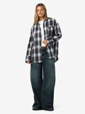 Product image thumbnail - NMZOE CHECKED SHIRT, Black | 8