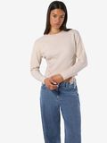 Product image thumbnail - NMSLOAN KNITTED TOP, Birch | 6