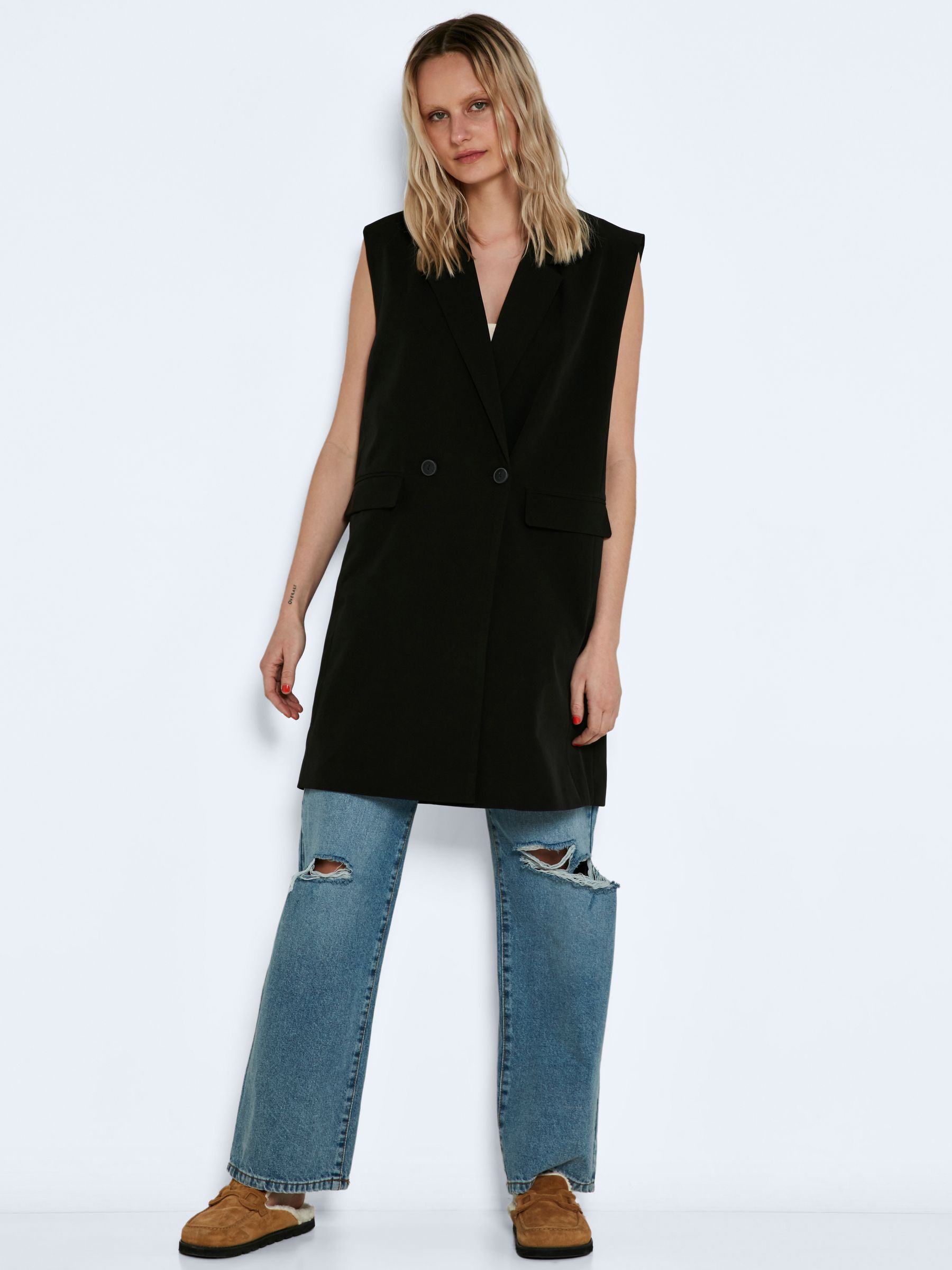 Sleeveless outlet boyfriend blazer
