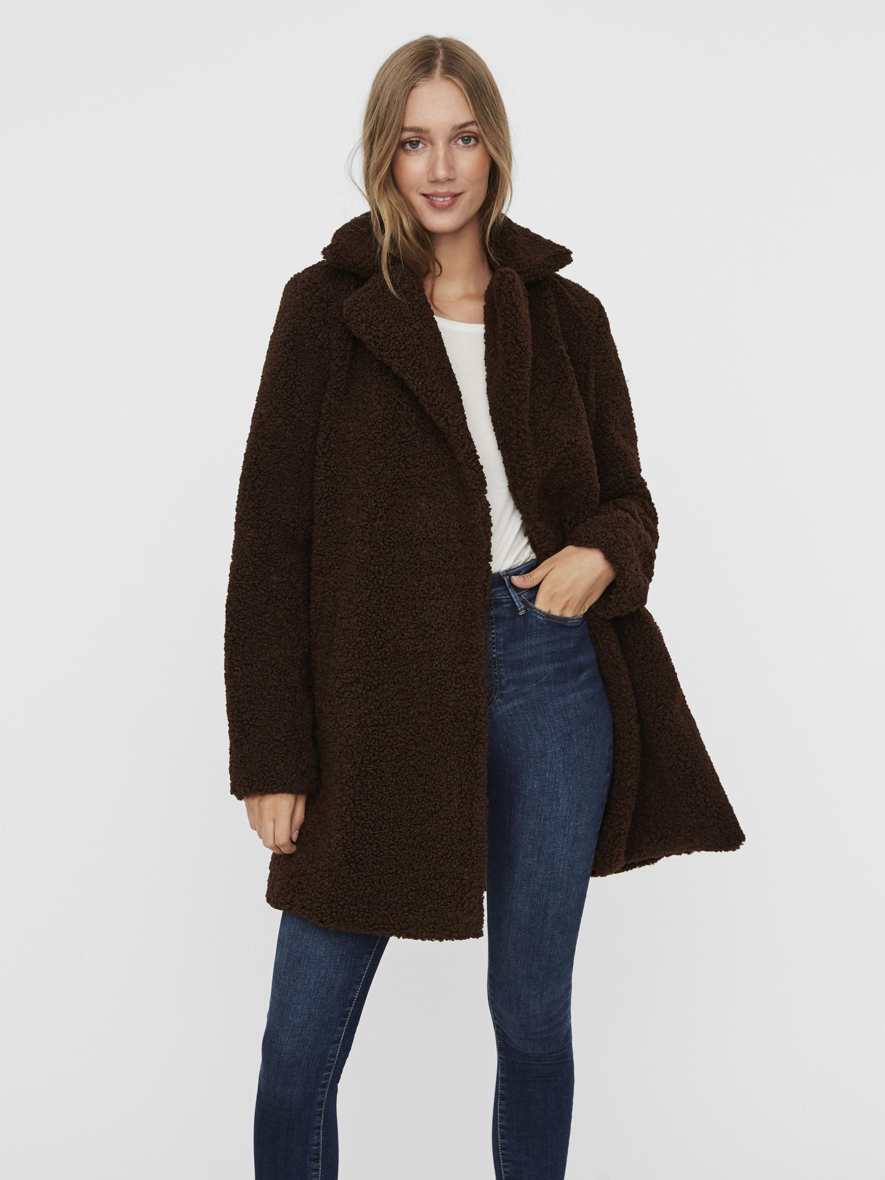 TEDDY COAT Red NOISY MAY